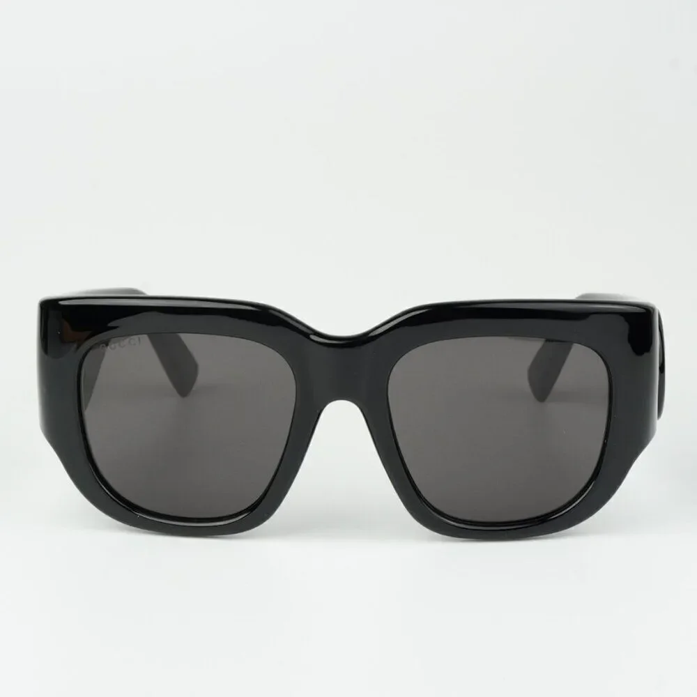 NEW Gucci GG1545S  001 Black Grey Women Square Sunglasses GG 1545S
